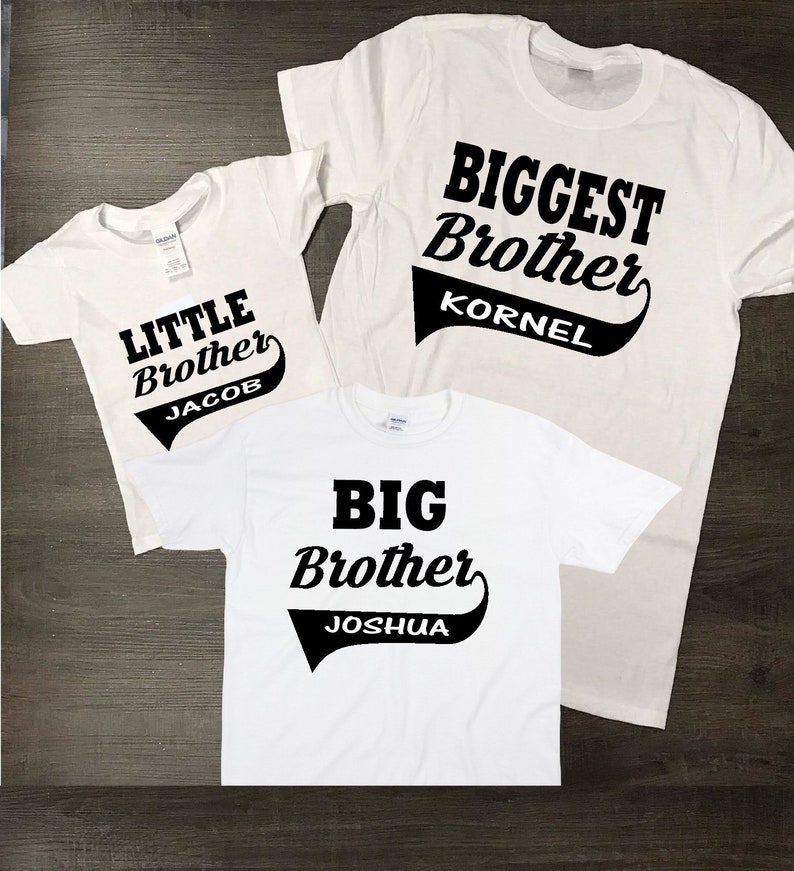 Biggest Big and Little Brother T-shirt Set Biggest Big and | Etsy