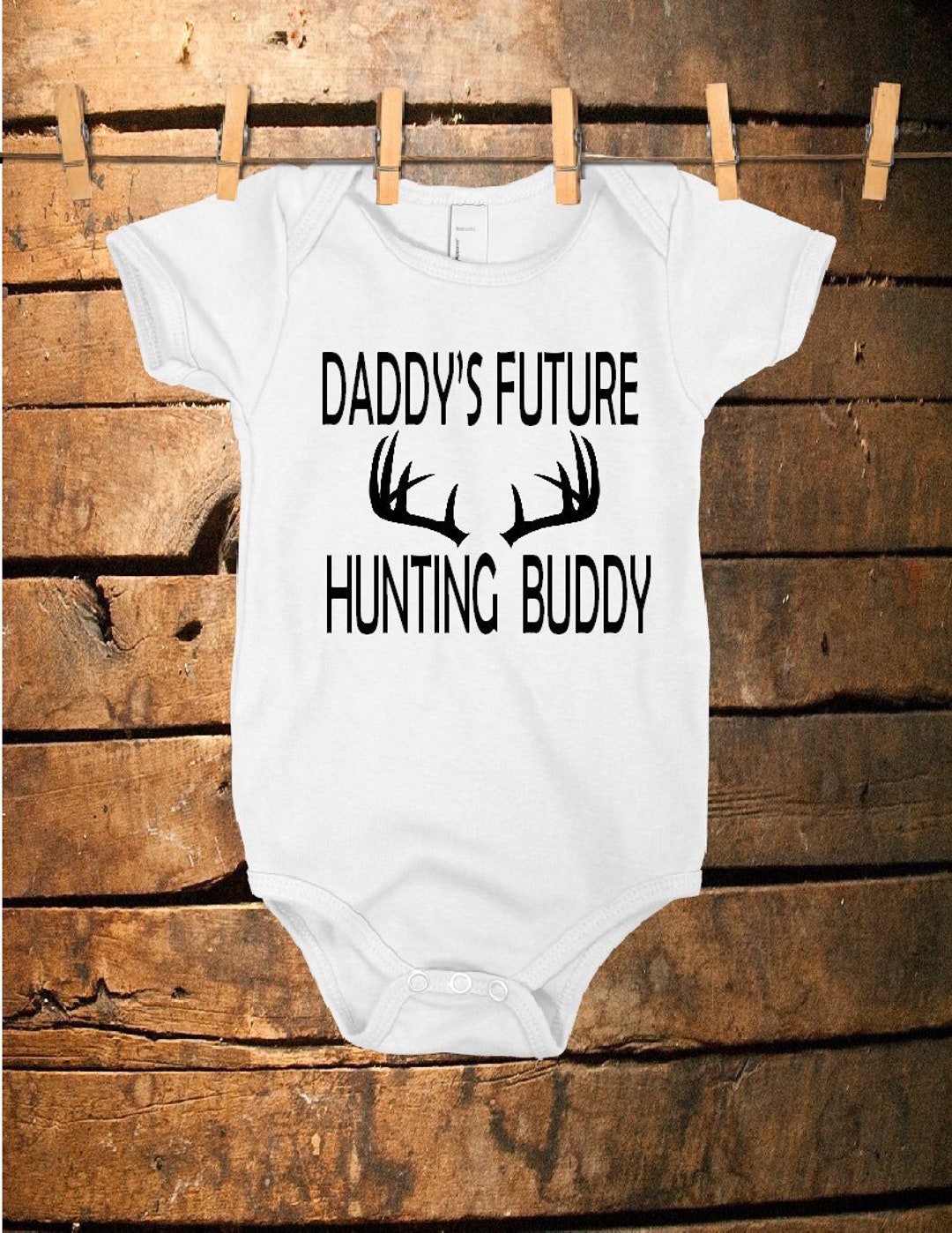 Daddy's Future Hunting Buddy Baby Onesie Hunting Baby - Etsy