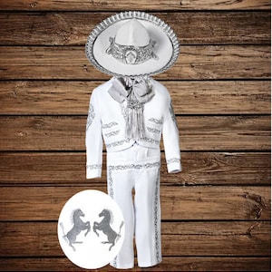 Traje charro, Niño Bautizo charro, caballos, guadalupe virgen costura, Traje de Bautizo, Traje de Niño