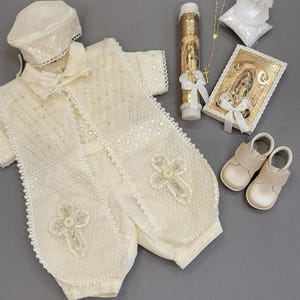 Doopoutfit jongen: romperjurk Ropon, jongensjurk, vintage outfit, Niño Bautizo,