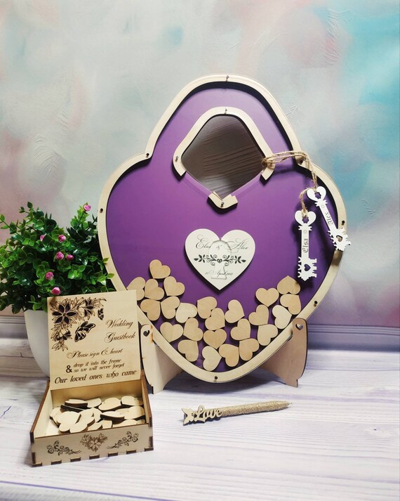 Wedding Guest Book Drop Box Guest Book Guest Book Guest Memory Etsy