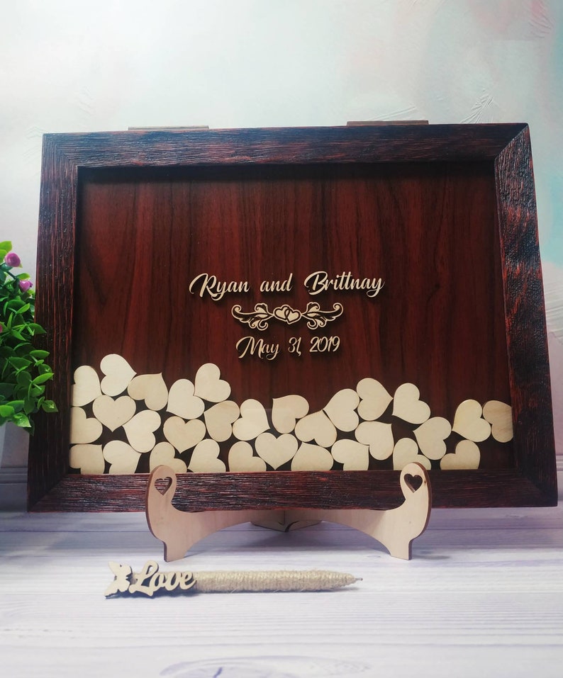 Party Decor Wedding Guest Book Drop Box Guest Book Guest Book Guest Memory Ideas Unique Wedding Guest Book Alternative Guest Book Drop Top Paper Party Supplies