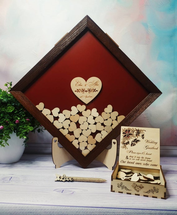 Wedding Guest Book Drop Box Guest Book Guest Memory Ideas Etsy
