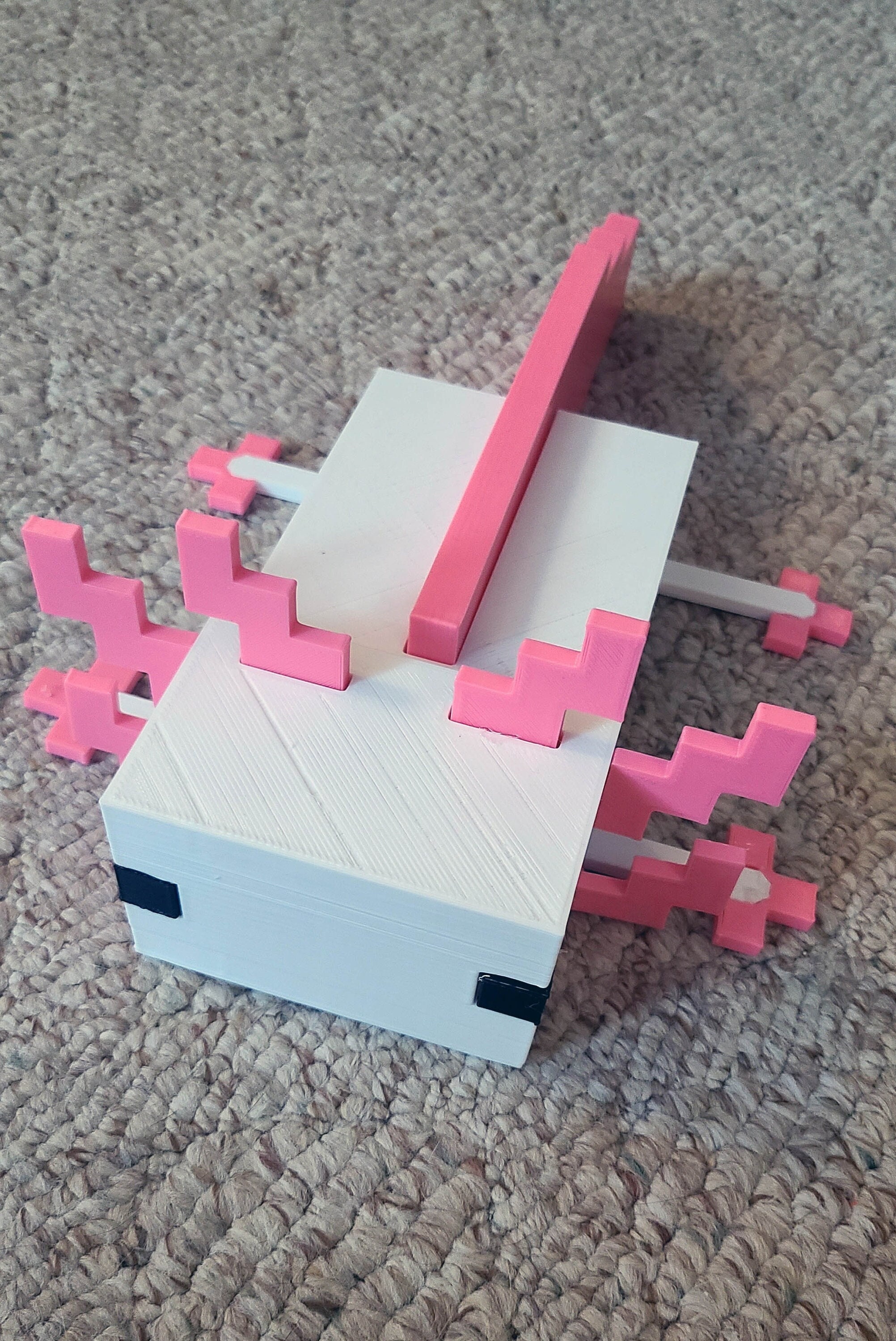 Minecraft Axolotl 3D Printed Minecraft 3d Print Etsy Australia