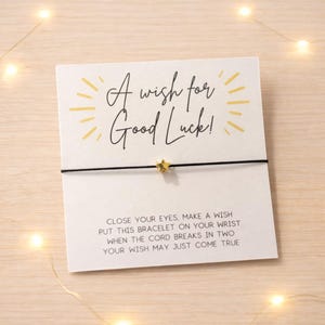 Good Luck Star Wish Bracelet – Encouragement Gift