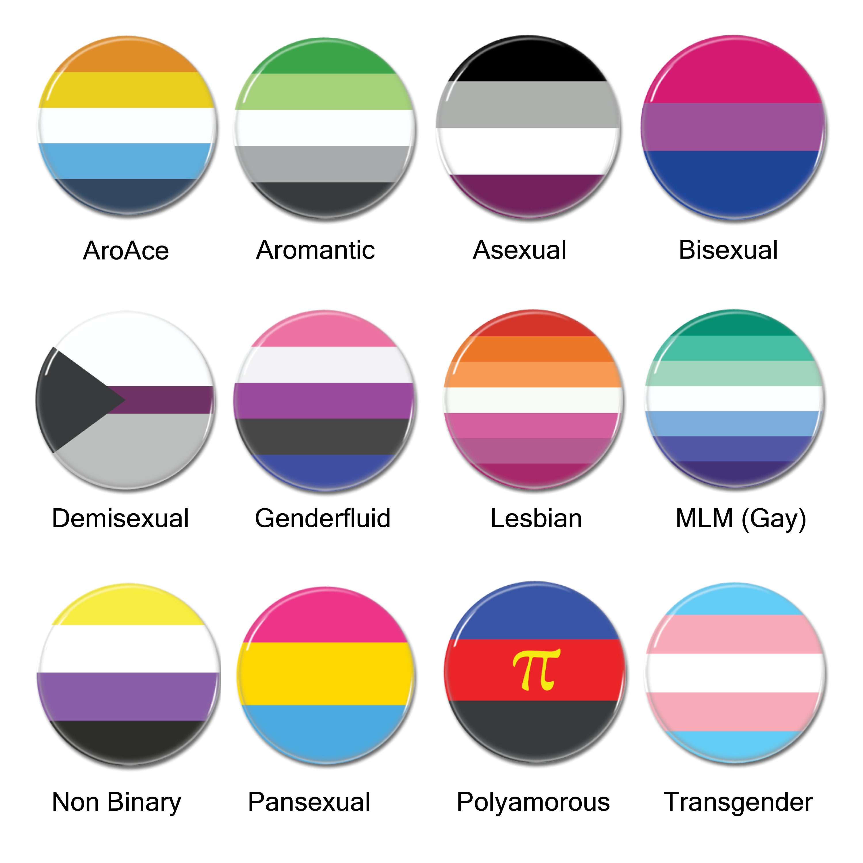 Bouton drapeau LGBT Pride Demisexuel MLM Lesbien - Etsy France
