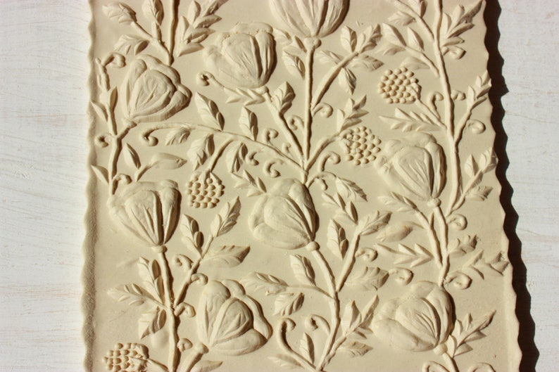 Rolling pin wooden rolling pin cookie stamp flower rolling Etsy