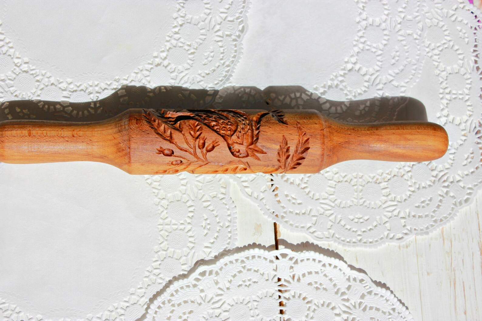 Rolling Pin Cookie Cutter rolling Pin Patterned Rolling Pin Etsy