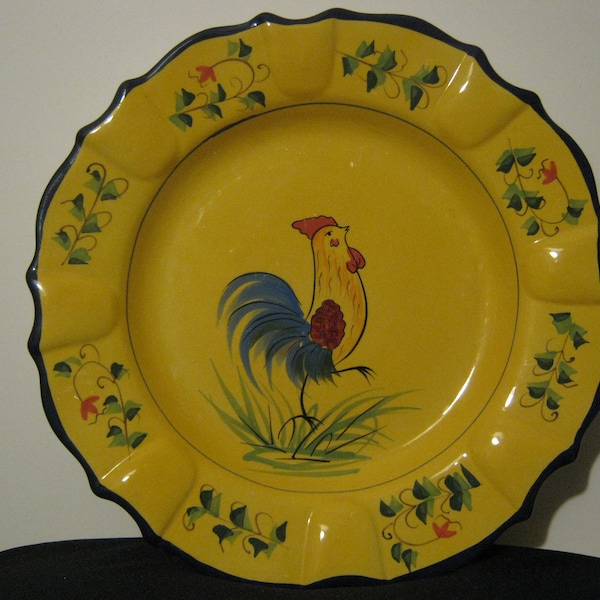 rooster dinner plate