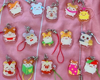 Hamtaro Ham-Hams Acrylic Phone Charms