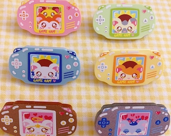 Hamtaro GBA Acrylic Pins