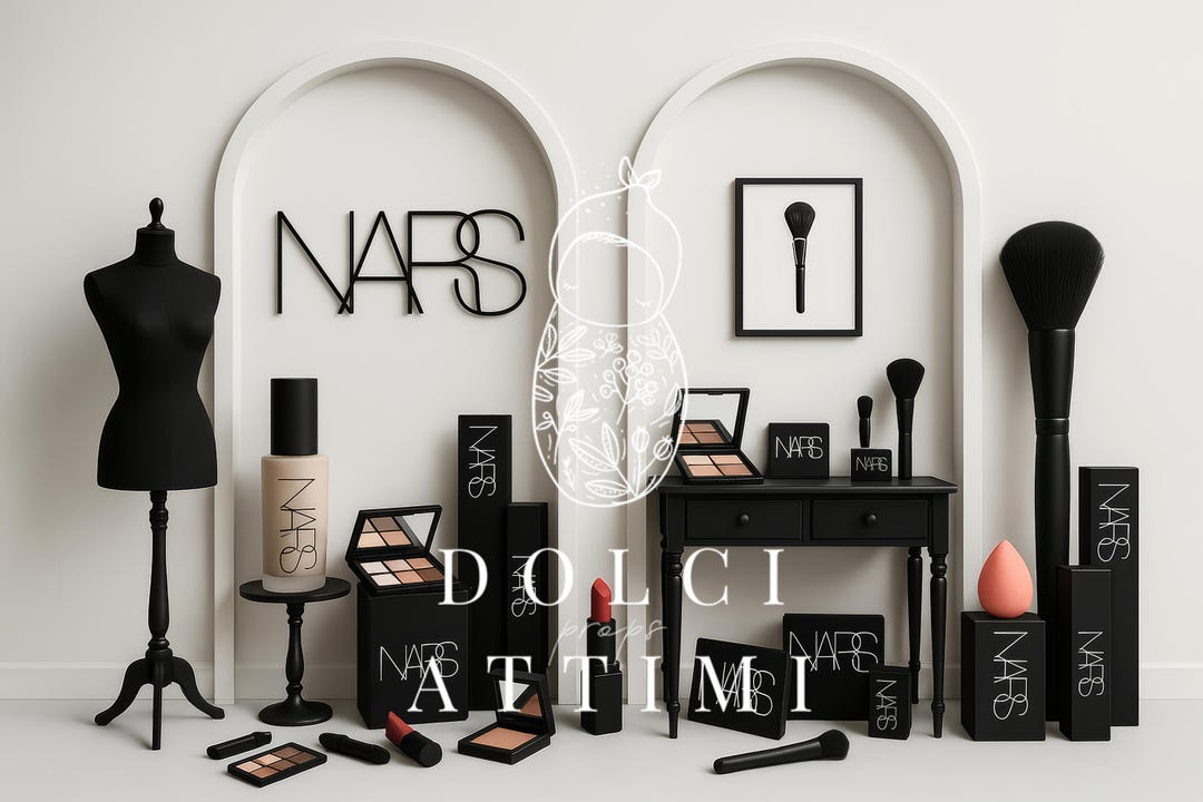 Makeup Digital Backdrop - Black & White Beauty Studio Scene With NARS ...