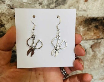 Rounded Scissors Earrings