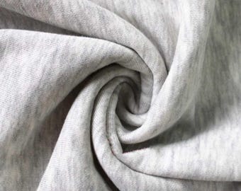 Silver Grey Sweatshirting Fabric