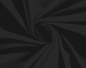 Black Cotton Jersey Fabric