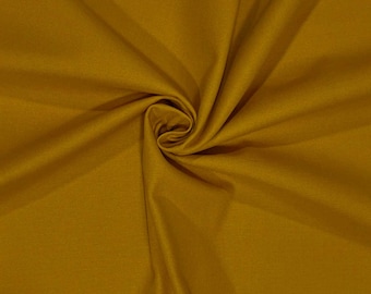 Mustard Plain Cotton Canvas Fabric