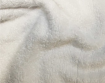 Cream Organic Bamboo Towelling Fabric