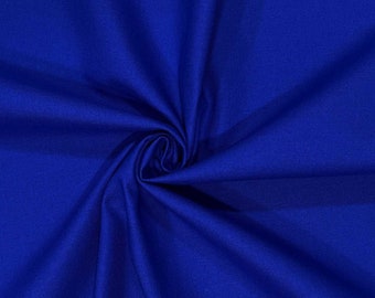 Royal Blue Plain Cotton Canvas Fabric