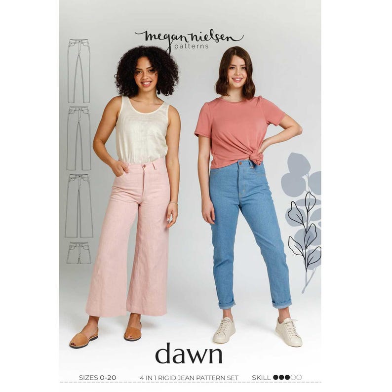 Dawn Jeans Sewing Pattern - Megan Nielsen - Etsy