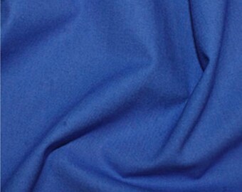 Marine Blue Plain Cotton Fabric