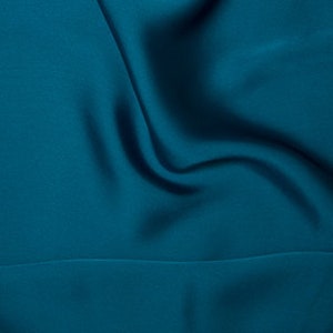 Teal Silky Satin Fabric