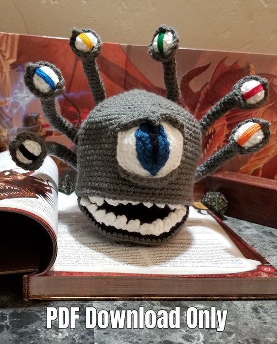 Beholder Dice Bag Pattern Crochet Etsy Sweden