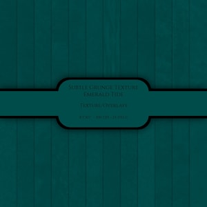 Textura grunge verde azulado sutil – Marea esmeralda – 24 superposiciones JPG – 300 DPI – Papel digital de 8,5&quot; x 11&quot; – Uso comercial ilimitado