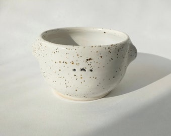 Cute speckled bear tea bowl, matcha bowl