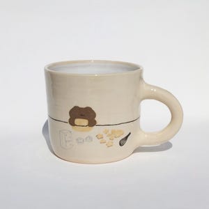 Cute Bear Mug Handmade Pottery Mug Room Decor