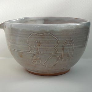 Cute bear spout bowl, matcha bowl