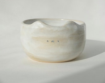 Cute cat tea bowl, Handmade matcha bowl