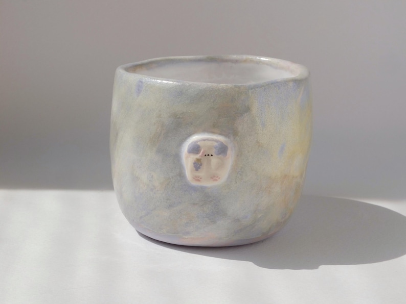 Cute tumbler, pottery mug image 3