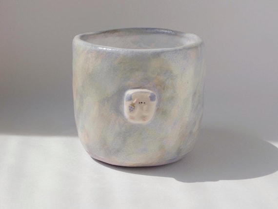 Cute tumbler, pottery mug