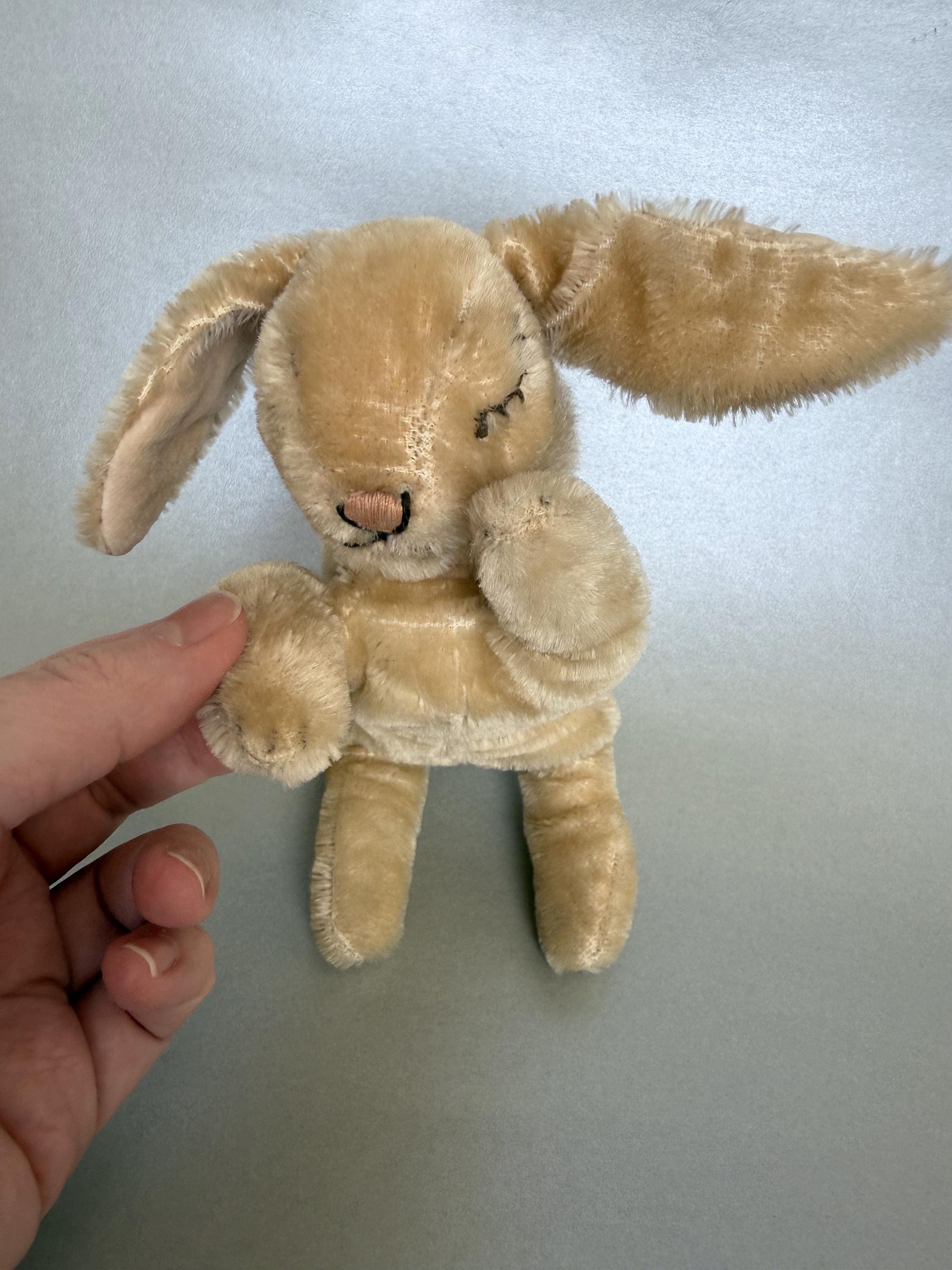 Sleeping Vintage Steiff Bunny - Etsy