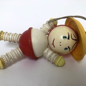 Speelgoed USSR, hangend speelgoed, vintage celluloid speelgoed, Sovjet-kinderwagendecor