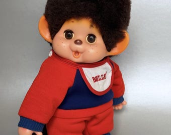 1970年代のヴィンテージ 小さな指しゃぶりモンチッチ人形 ぬいぐるみ