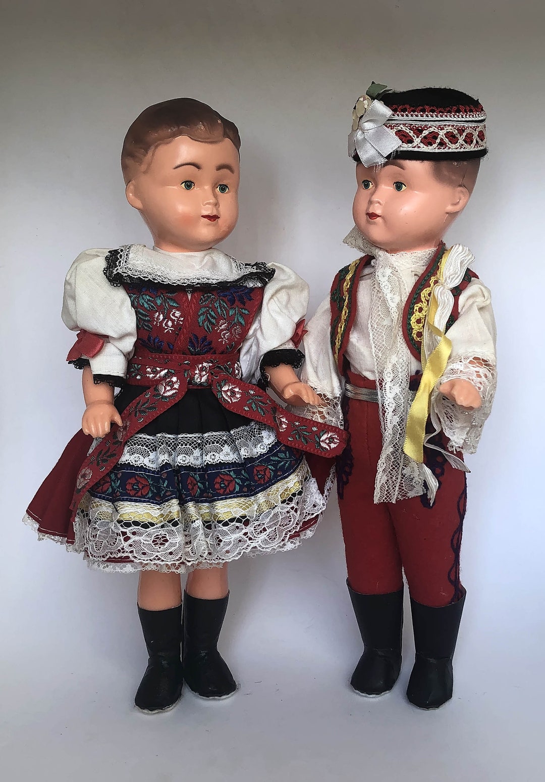 Dolls Lidova Tvorba Czech Dolls National Vintage Czechoslovak - Etsy