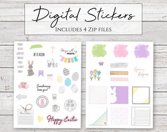 Digital Stickers | Easter | Love My Peeps Stickers for Digital Planners