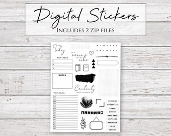 Digital Stickers | BuJo Love | Bullet Journal Stickers for Digital Planners