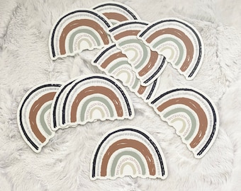 3" Sticker | Boho Rainbow | Physical Sticker w/White Background