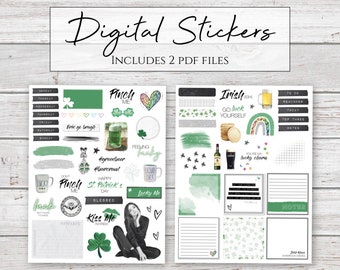 Digital Stickers | Go Luck Yourself | St. Patrick's Day Lucky Stickers for Digital Planners