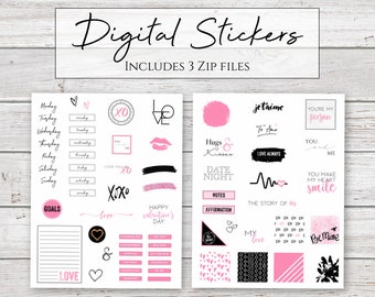 Digital Stickers | Valentine's Day | My Love Stickers for Digital Planners
