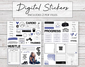 Digital Stickers | Beast Mode | Stickers for Digital Planners