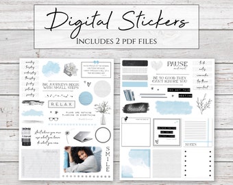 Digital Stickers | Pause & Reset | Stickers for Digital Planners