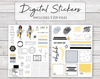 Digital Stickers | Boss Babe | Boss Stickers for Digital Planners