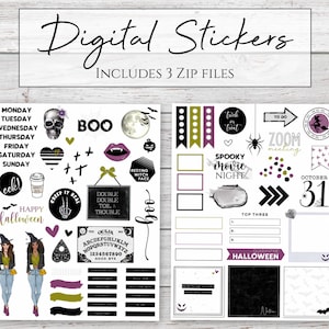Digital Stickers | Witch Business | Halloween Stickers for Digital Planners