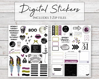 Digital Stickers | Witch Business | Halloween Stickers for Digital Planners