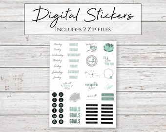 Digital Stickers | Succa For You Stickers for Digital Planners