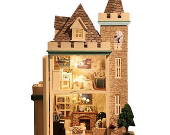 HANDMADE MINIATURE DOLLS HOUSE ACCESSORY CANVAS STYLE PICTURE FAIRYTALE CASTLE