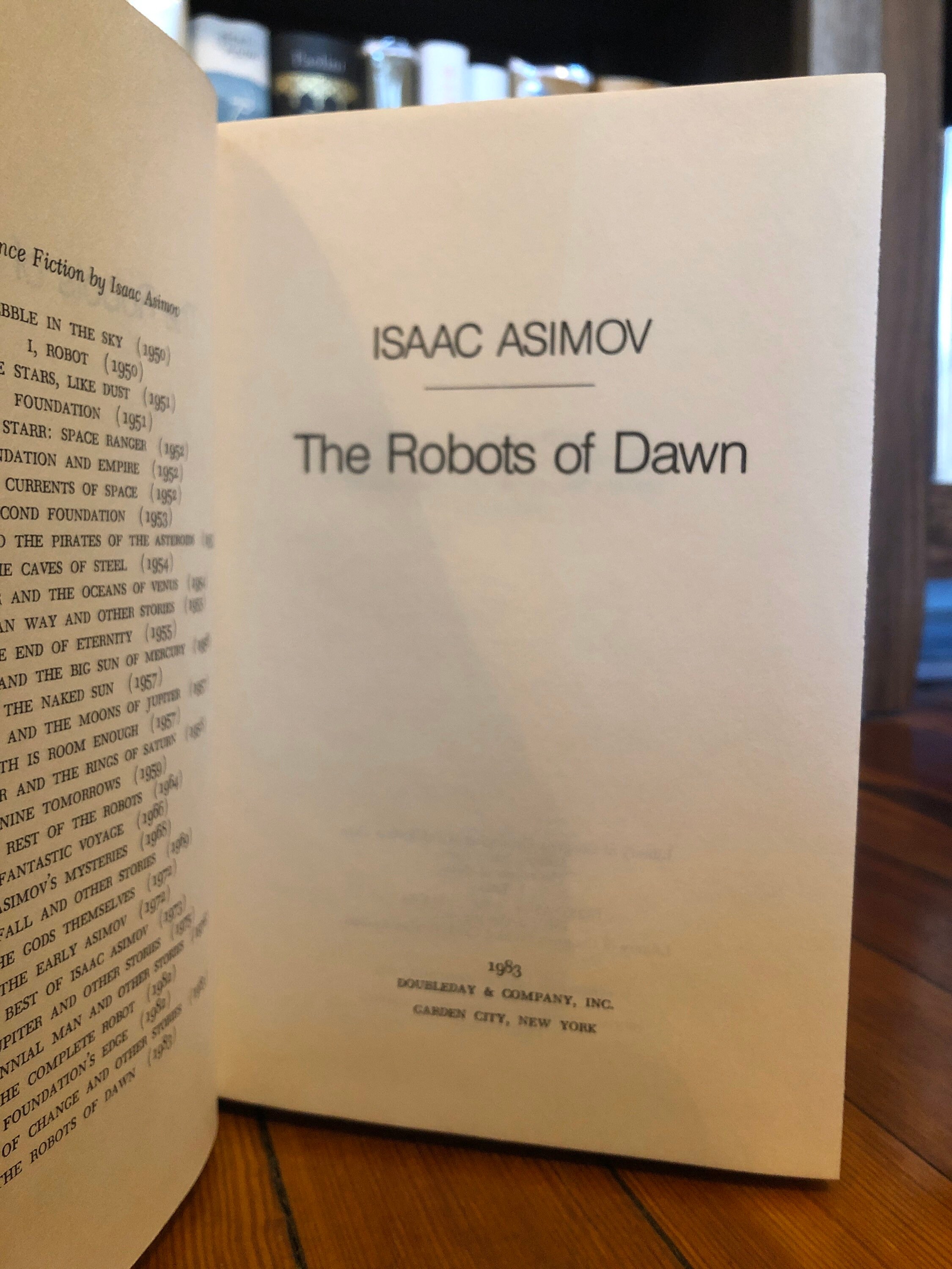 The Robots of Dawn by Isaac Asimov First Edition First - Etsy